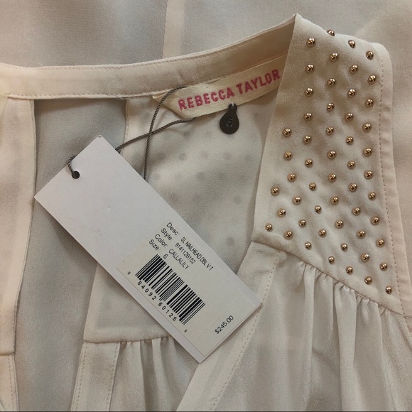 Rebecca Taylor Tops - 🆕👚Rebecca Taylor silk studded tank